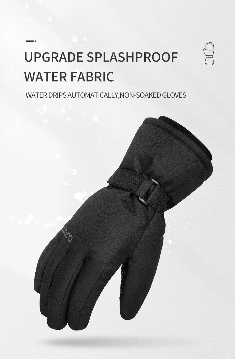 Copozz Winter Ski Gloves - Waterproof, Ultralight Snowboard Gloves for Men & Women