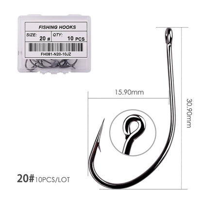 50pcs/10pcs/Box Treble Fishing Hooks - Hiccupzz