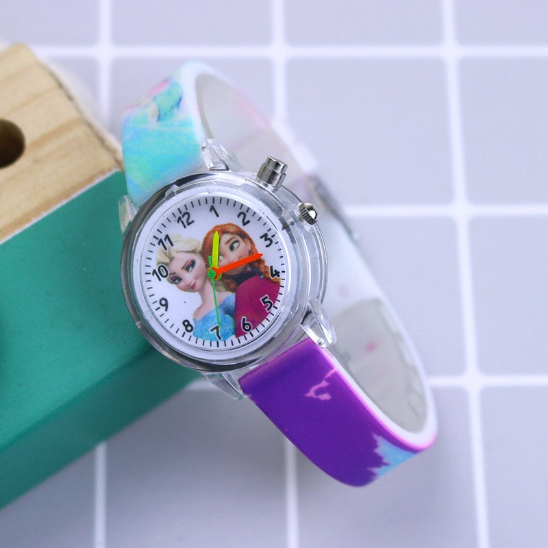 Disney Princess Elsa Watches for Girls, Silicone Strap