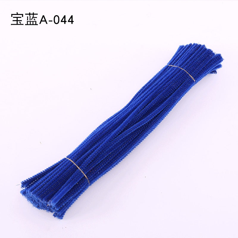 50/100pcs 30cm Chenille Stems Stick Cleaners Kids Educational Toys Handmade Colorful Chenille Stems Pipe for DIY Craft Supplies