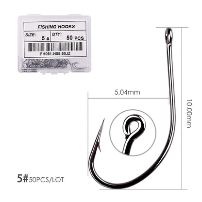 50pcs/10pcs/Box Treble Fishing Hooks - Hiccupzz