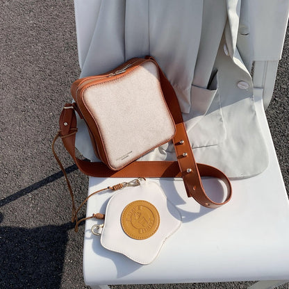 Fun Toast Design Crossbody Bag - PU Leather Fashion Women Purses - Hiccupzz