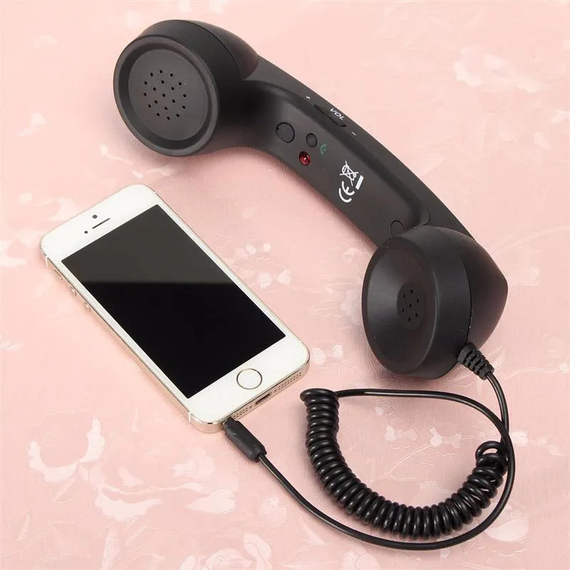 3.5mm Retro Phone Handset for iPhone/iPad/Samsung/PC – Portable Classic Telephone Receiver