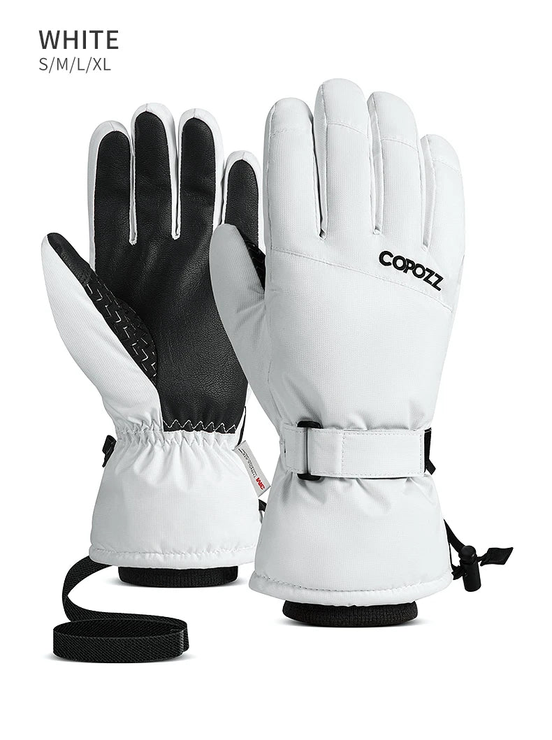 Copozz Winter Ski Gloves - Waterproof, Ultralight Snowboard Gloves for Men & Women