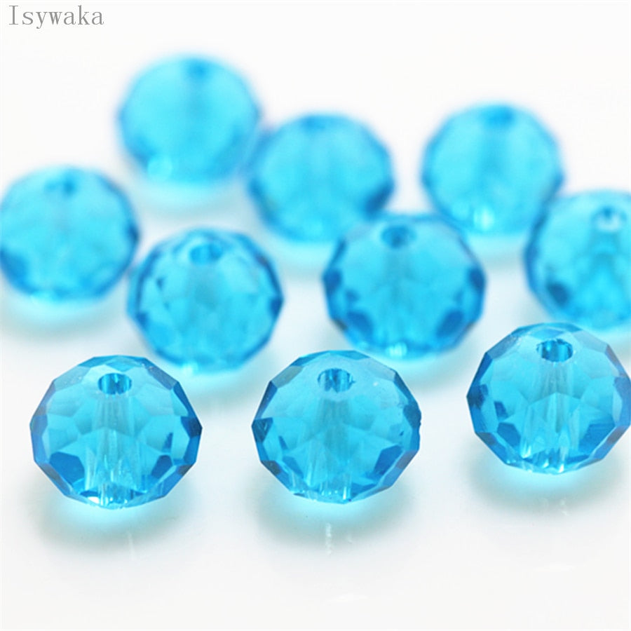 Multicolor 3*4mm,4*6mm,6*8mm Austria faceted Crystal Glass Beads for Jewelry Making