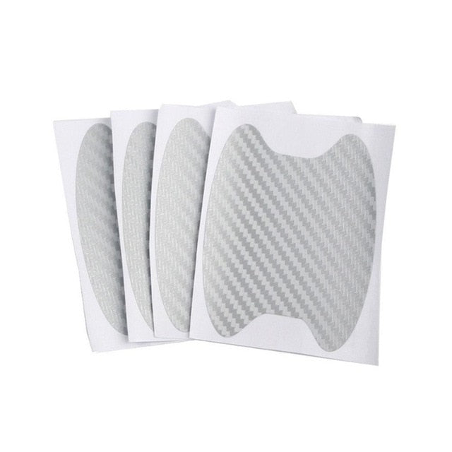 4Pcs/Set Car Door Carbon Fiber Scratches Resistant Cover