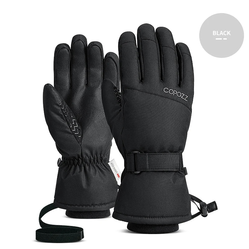 Copozz Winter Ski Gloves - Waterproof, Ultralight Snowboard Gloves for Men & Women