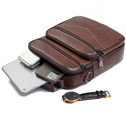 Men Genuine Leather Shoulder Bag - Hiccupzz