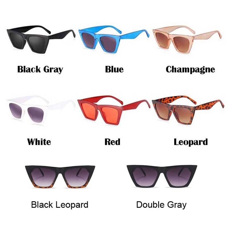 Woman Sunglasses Black Cat Eye Brand Designer