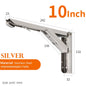 2PCS Stainless Steel Folding Bracket Adjustable Shelf Holder - Hiccupzz