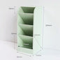 Creative Multifunctional 4 Grid Desktop Organizer Pen Holder Makeup Storage Box School Office Accessories Stationery - Hiccupzz