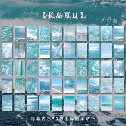 50 sheets Landscape rose ins  Scrapbooking Decorative Stickers - Hiccupzz