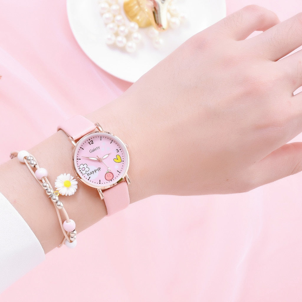 Pink cute Watches For Girls