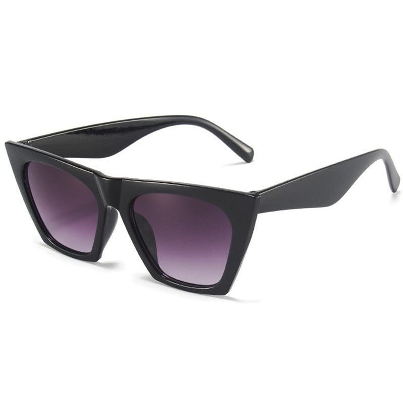 Woman Sunglasses Black Cat Eye Brand Designer