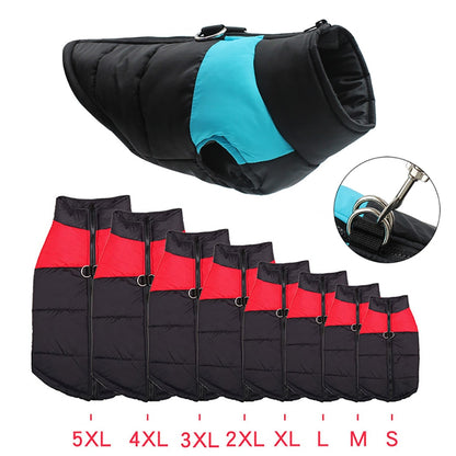 Waterproof Dog Clothes Zipper Jacket Coat For Small Medium Large Dogs Winter Warm Pet Clothing for Dog Costume Vest Apparel - Hiccupzz
