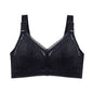 FallSweet Wireless Bras for Women Thin Cup Lingeire Plus Size Lace Underwear Minimizer Brassiere B C D E Cup - Hiccupzz