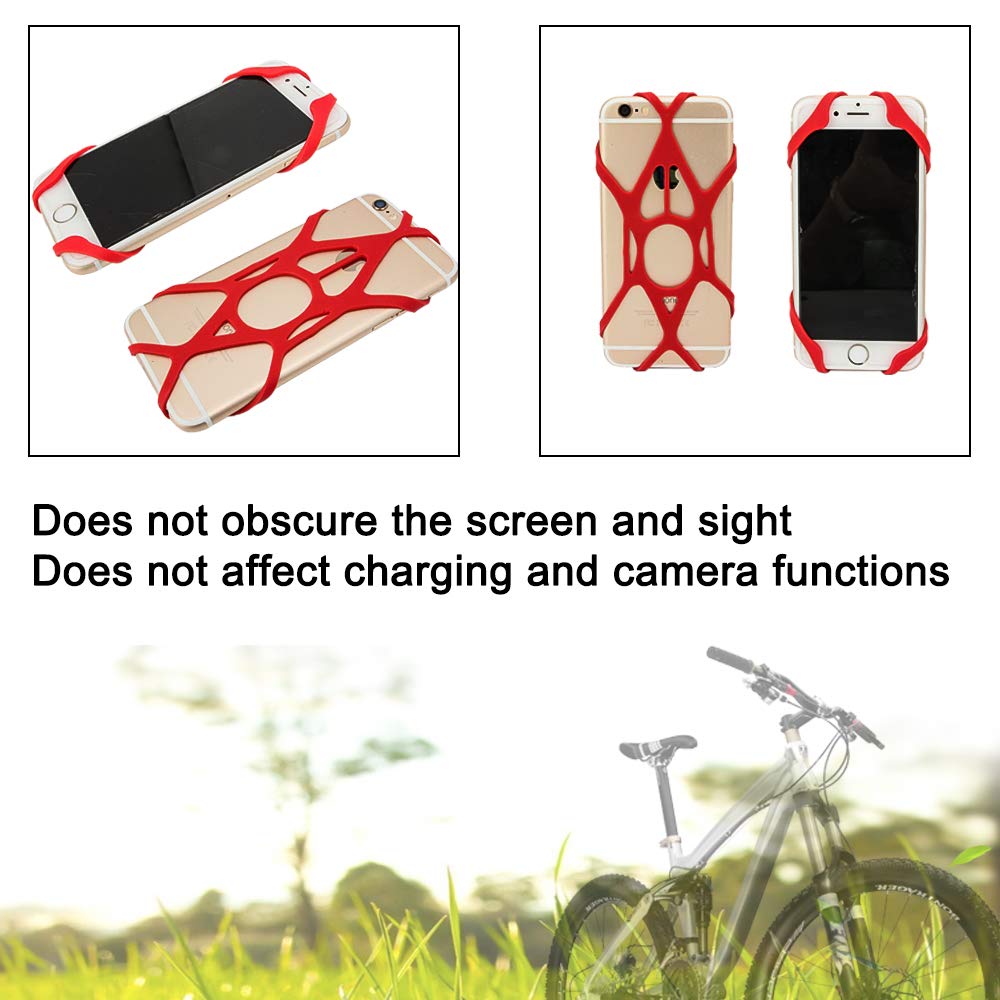 Anti-Slip Silicone Strap for Cell Phone Mount Holder on Bike/Bicycle/Motorcycle/Handlebar