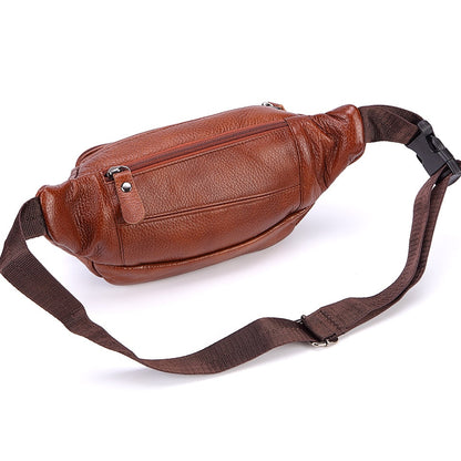Fashion Men Genuine Leather Fanny Bag for Phone Pouch - Hiccupzz