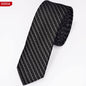 New Men's Casual Slim Ties Classic Polyester Woven Party Neckties Fashion Plaid Dots Man Neck Tie For Wedding Business Male Tie - Hiccupzz