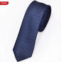 New Men's Casual Slim Ties Classic Polyester Woven Party Neckties Fashion Plaid Dots Man Neck Tie For Wedding Business Male Tie - Hiccupzz