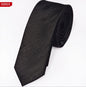 New Men's Casual Slim Ties Classic Polyester Woven Party Neckties Fashion Plaid Dots Man Neck Tie For Wedding Business Male Tie - Hiccupzz