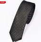 New Men's Casual Slim Ties Classic Polyester Woven Party Neckties Fashion Plaid Dots Man Neck Tie For Wedding Business Male Tie - Hiccupzz