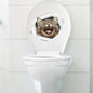 3d Hole Cat Dog Animal Toilet Kitten and Puppy's Stickers - Hiccupzz