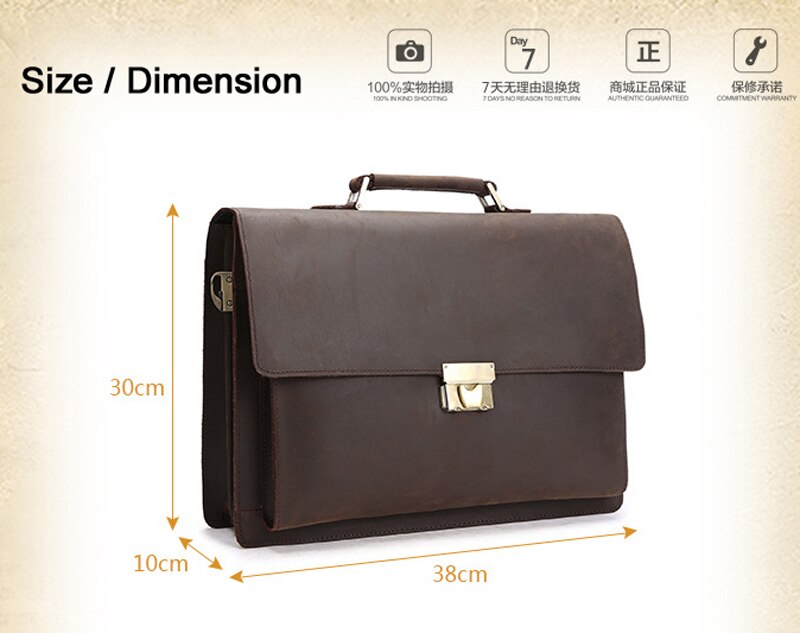 Vintage Genuine Leather Briefcase