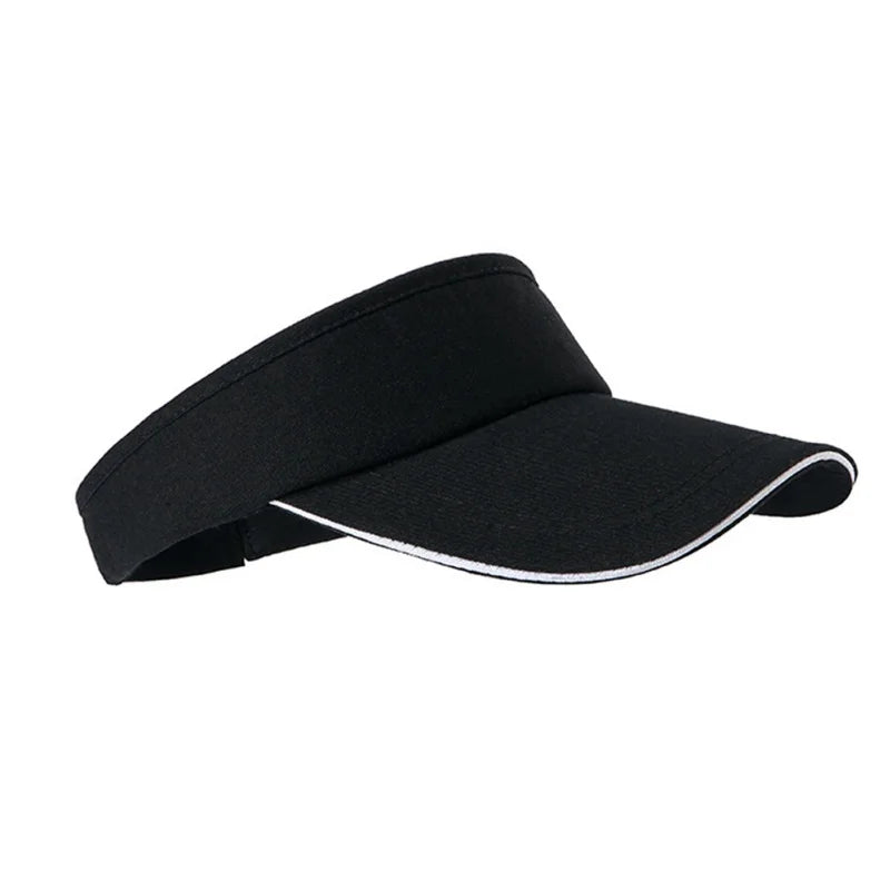 1Pcs Empty Top Hat Solid Color Men Women Outdoor Sports Tennis Sun Protection Visor Running Golf Hat