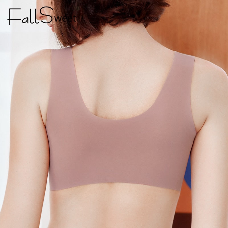 FallSweet  Front Closure Bras for Women Plus Size Underwear  Seamless Push Up Brassiere Vest Top Sexy Bra