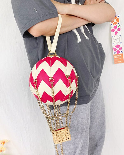 Red Hot Air Balloon Shape Handbag Party Clutch Bag for Women - Hiccupzz