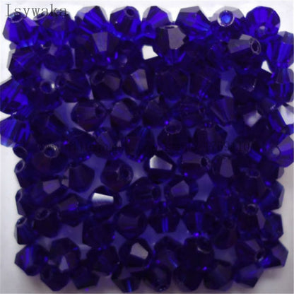 Multicolor 100pcs 4mm Bicone Austria Crystal Beads for DIY Jewelry Making - Hiccupzz