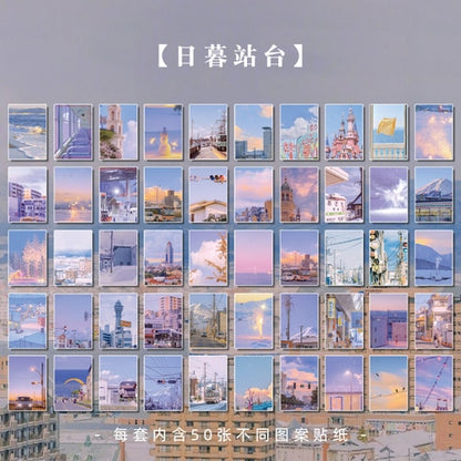 50 sheets Landscape rose ins  Scrapbooking Decorative Stickers - Hiccupzz