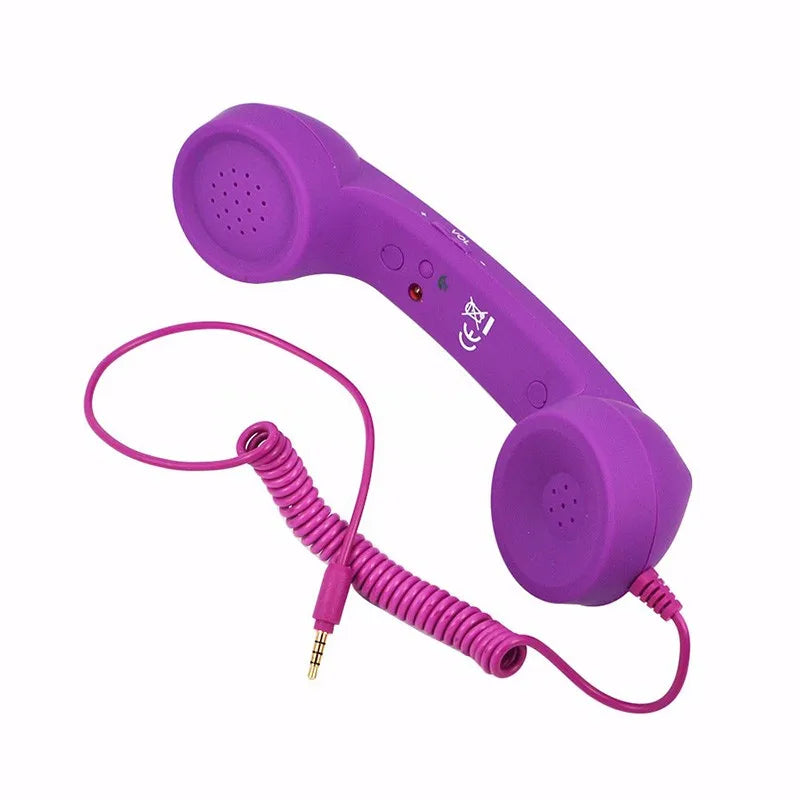 3.5mm Retro Phone Handset for iPhone/iPad/Samsung/PC – Portable Classic Telephone Receiver