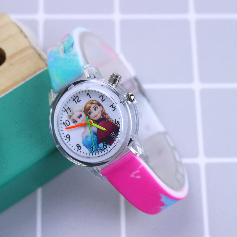 Disney Princess Elsa Watches for Girls, Silicone Strap