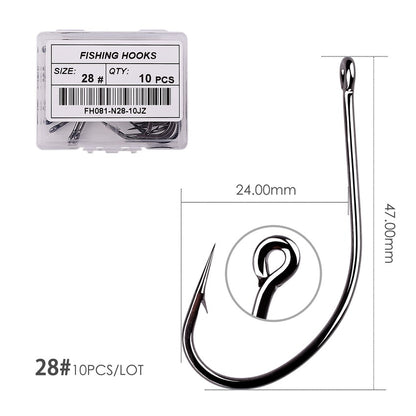 50pcs/10pcs/Box Treble Fishing Hooks - Hiccupzz