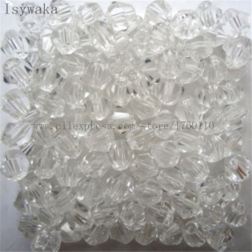 Multicolor 100pcs 4mm Bicone Austria Crystal Beads for DIY Jewelry Making