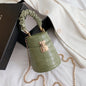 Crocodile Pattern Small Bucket Crossbody Bag for Women - Hiccupzz