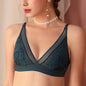 FallSweet Sexy Wireless Bras for Women Ultra Thin Lace Bralette Deep V Plunge Bra - Hiccupzz
