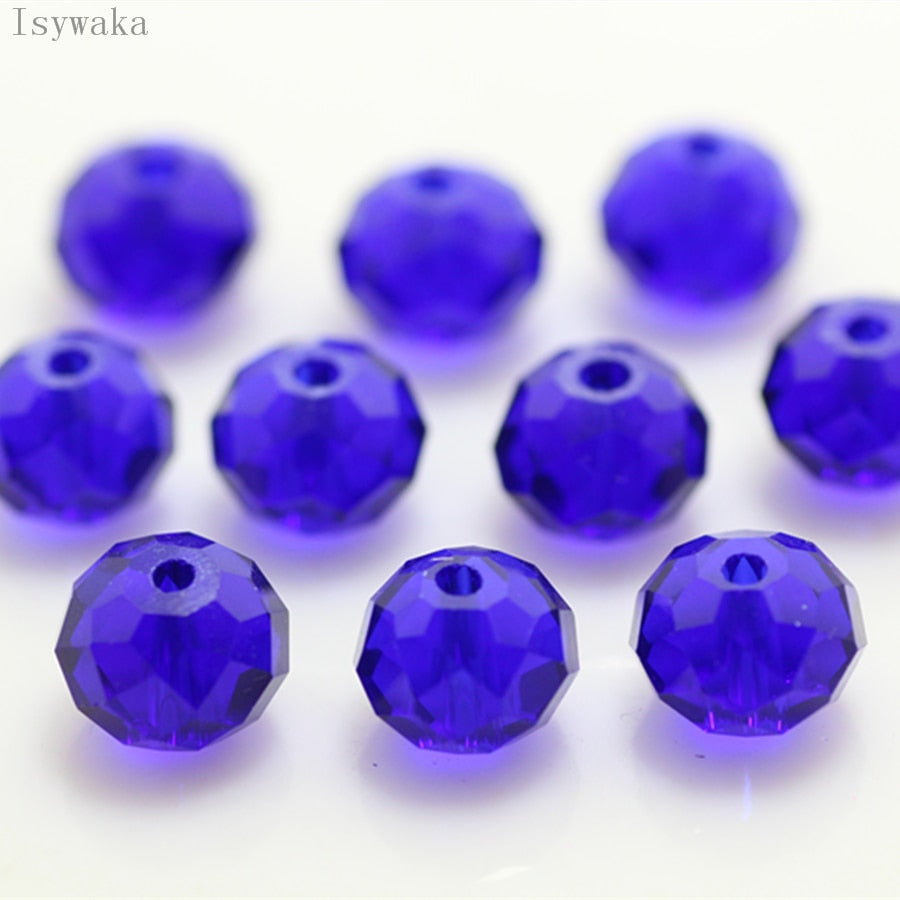 Multicolor 3*4mm,4*6mm,6*8mm Austria faceted Crystal Glass Beads for Jewelry Making