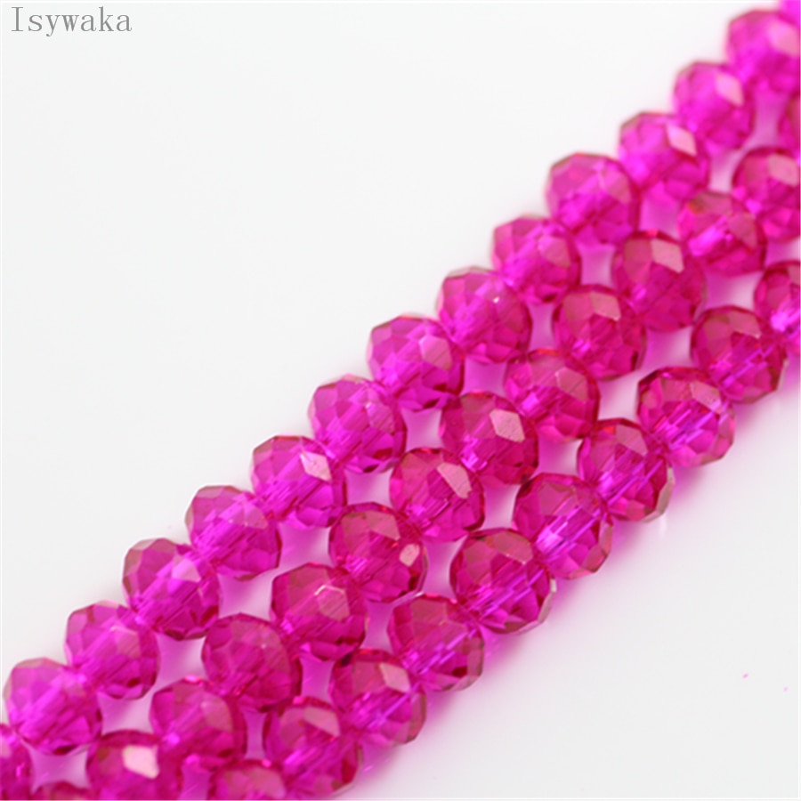 Multicolor 3*4mm,4*6mm,6*8mm Austria faceted Crystal Glass Beads for Jewelry Making