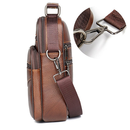 Men Genuine Leather Shoulder Bag - Hiccupzz