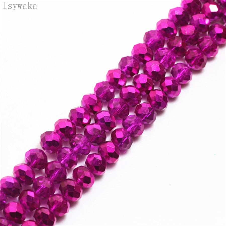 Multicolor 3*4mm,4*6mm,6*8mm Austria faceted Crystal Glass Beads for Jewelry Making