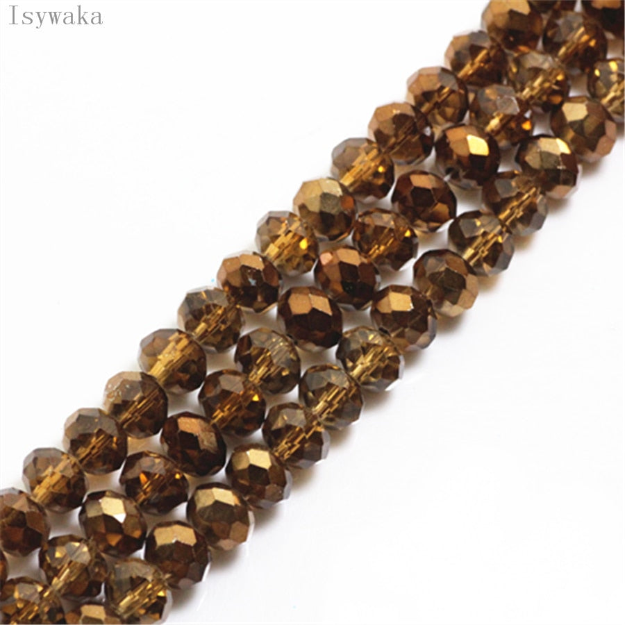 Multicolor 3*4mm,4*6mm,6*8mm Austria faceted Crystal Glass Beads for Jewelry Making