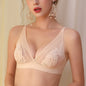 FallSweet Sexy Wireless Bras for Women Ultra Thin Lace Bralette Deep V Plunge Bra - Hiccupzz