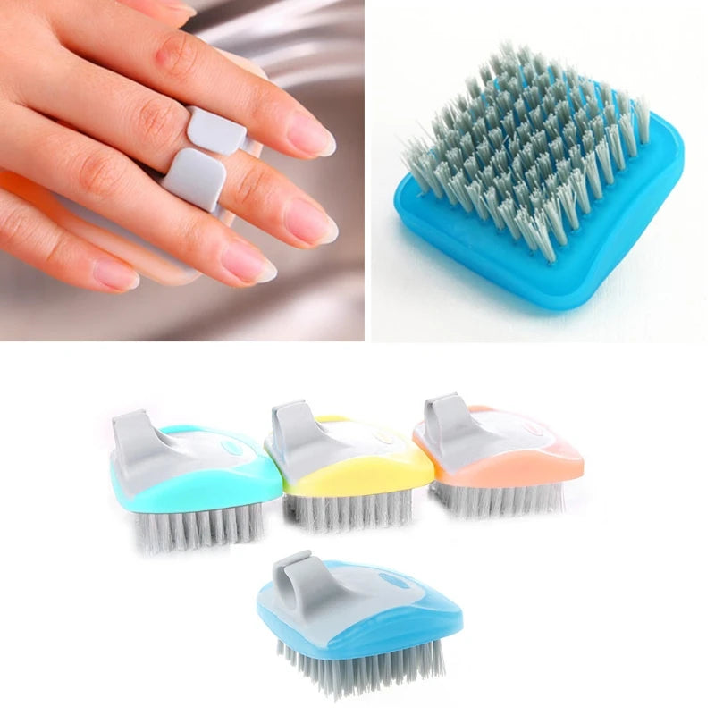 Mini Fruits Vegetables Cleaning Brush Fingers Protection Carrot Potato Cleaner T8WE