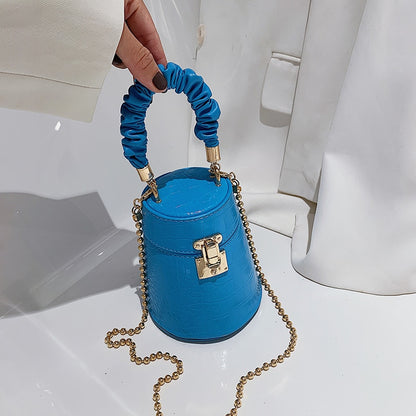 Crocodile Pattern Small Bucket Crossbody Bag for Women - Hiccupzz