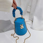 Crocodile Pattern Small Bucket Crossbody Bag for Women - Hiccupzz