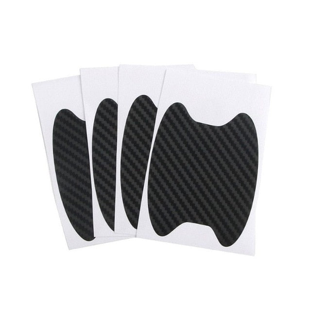 4Pcs/Set Car Door Carbon Fiber Scratches Resistant Cover