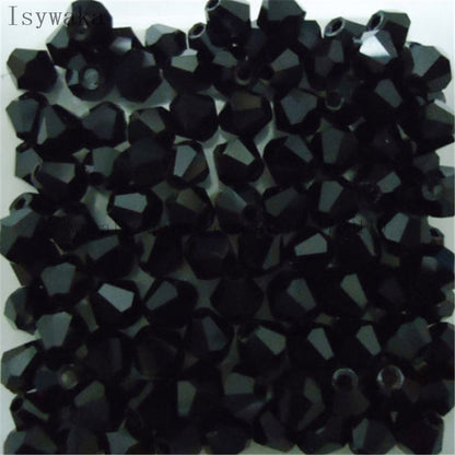 Multicolor 100pcs 4mm Bicone Austria Crystal Beads for DIY Jewelry Making - Hiccupzz